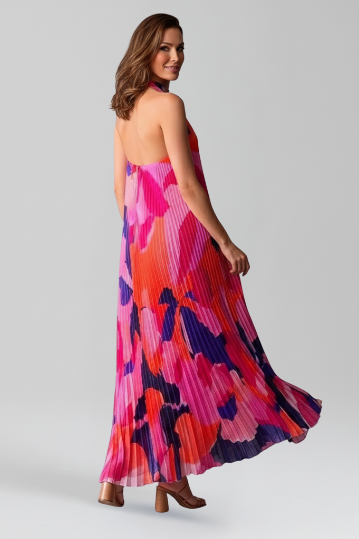 Darcey | Women’s Sleeveless Pleated Skirt Maxi Dress