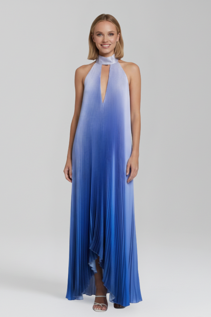 Darcey | Women’s Sleeveless Pleated Skirt Maxi Dress