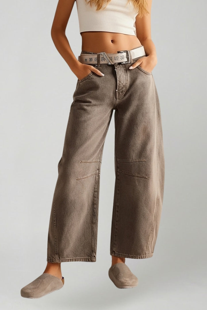 Julia | Women’s High-Waist Stretch Wide-Leg Denim Jeans