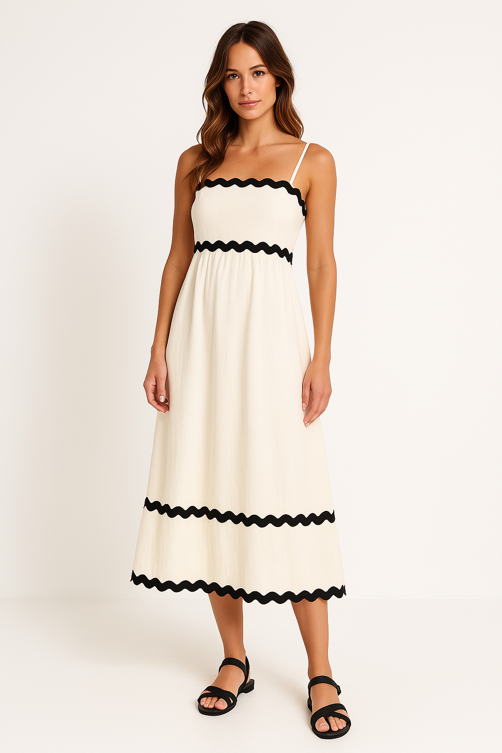 Margaret | Women’s A Line Maxi Dress Spaghetti Straps