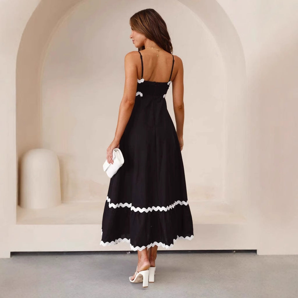 Margaret | Women’s A Line Maxi Dress Spaghetti Straps