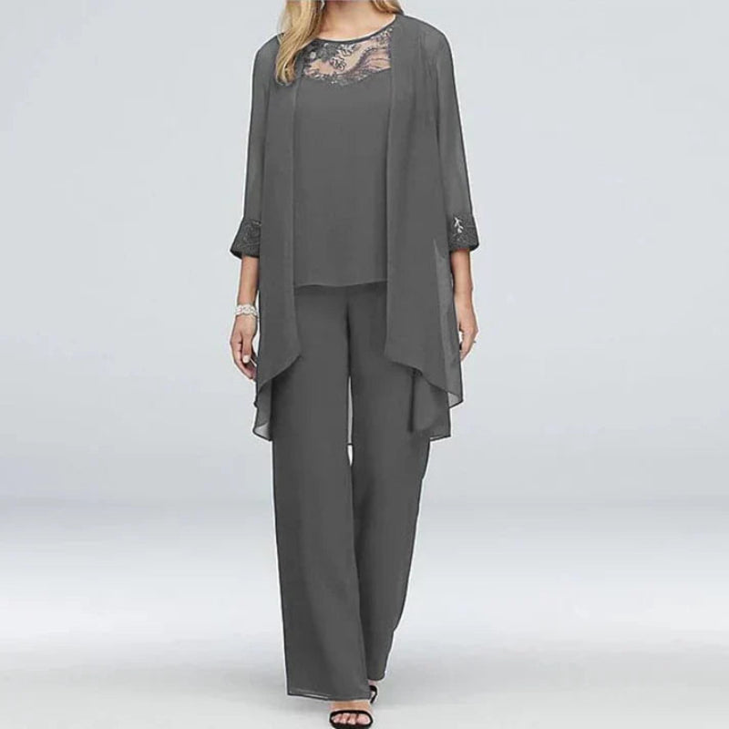 Grace | Women Spring Three Piece Pant Set