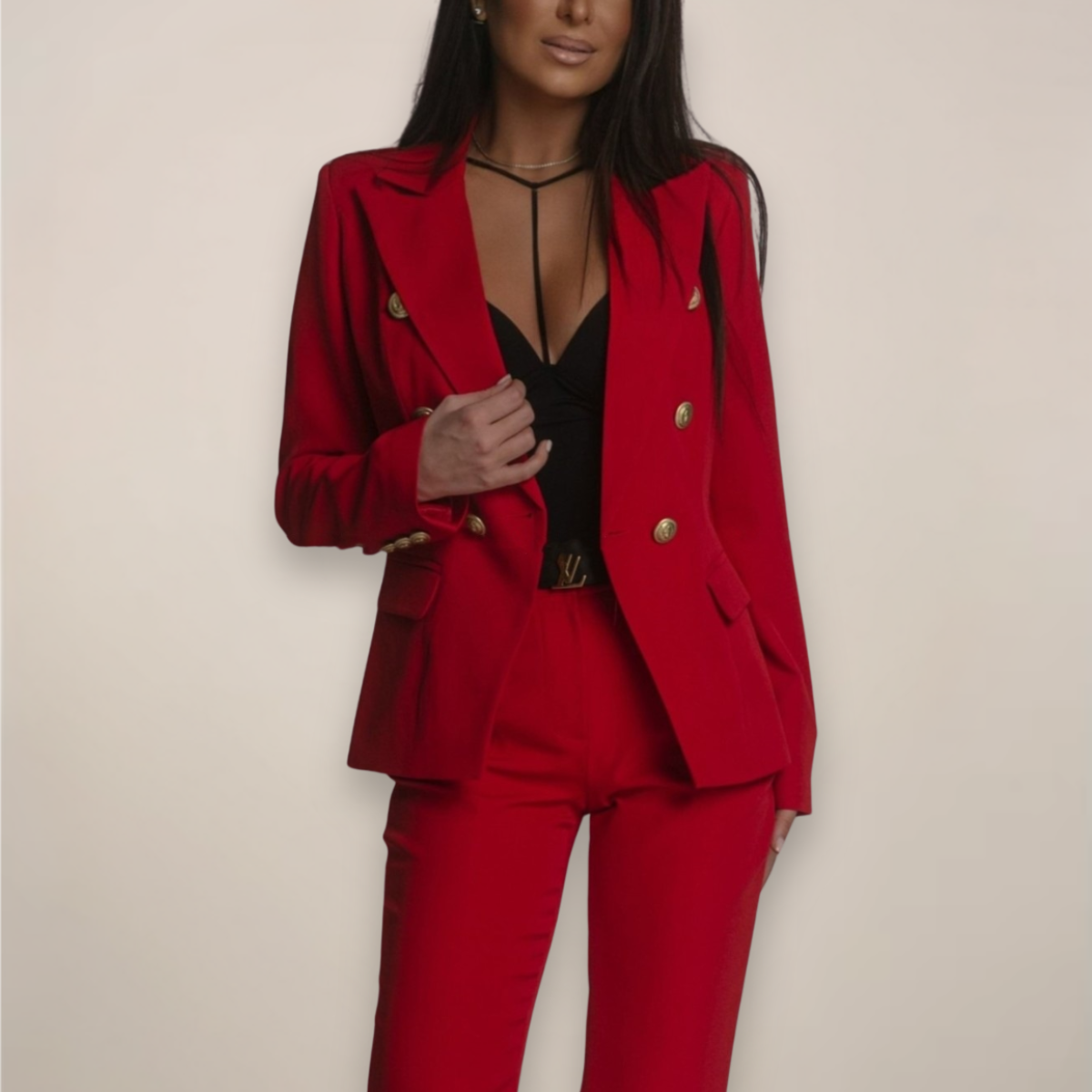 Ava | Women’s Two Piece Tailored Blazer Suit Set