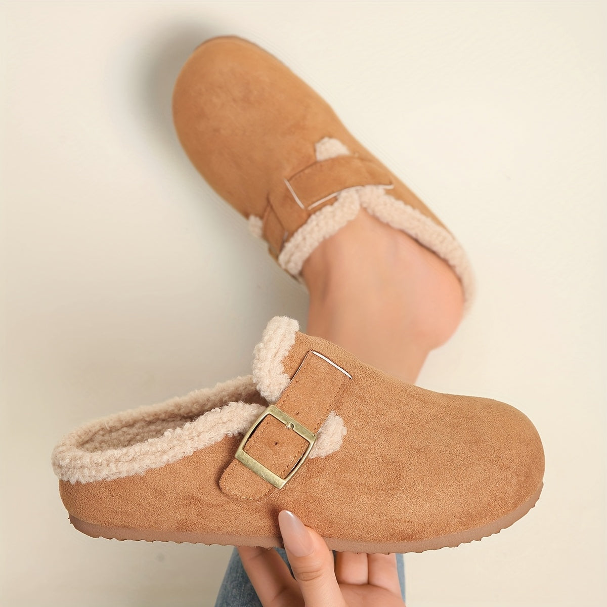 Lily™ | Wool-Lined Chunky Winter Slippers