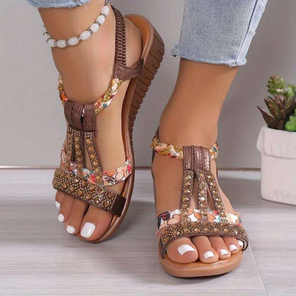 Anastasia | Women's Embellished Ankle Strap Sandals