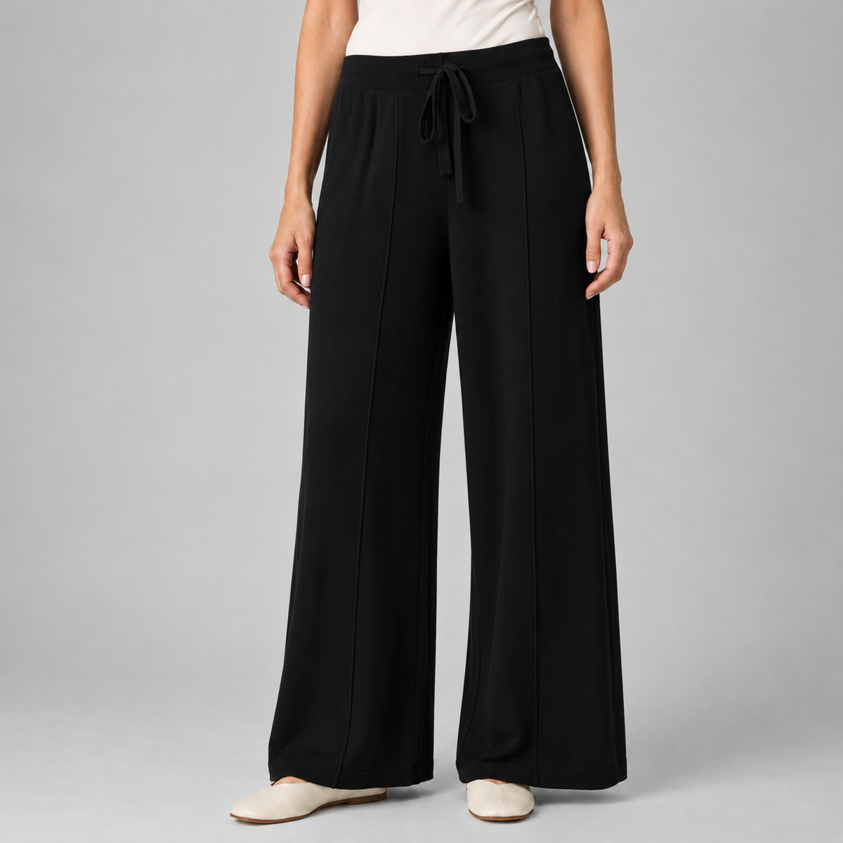 Women's Soft Wide Leg Drawstring Lounge Pants