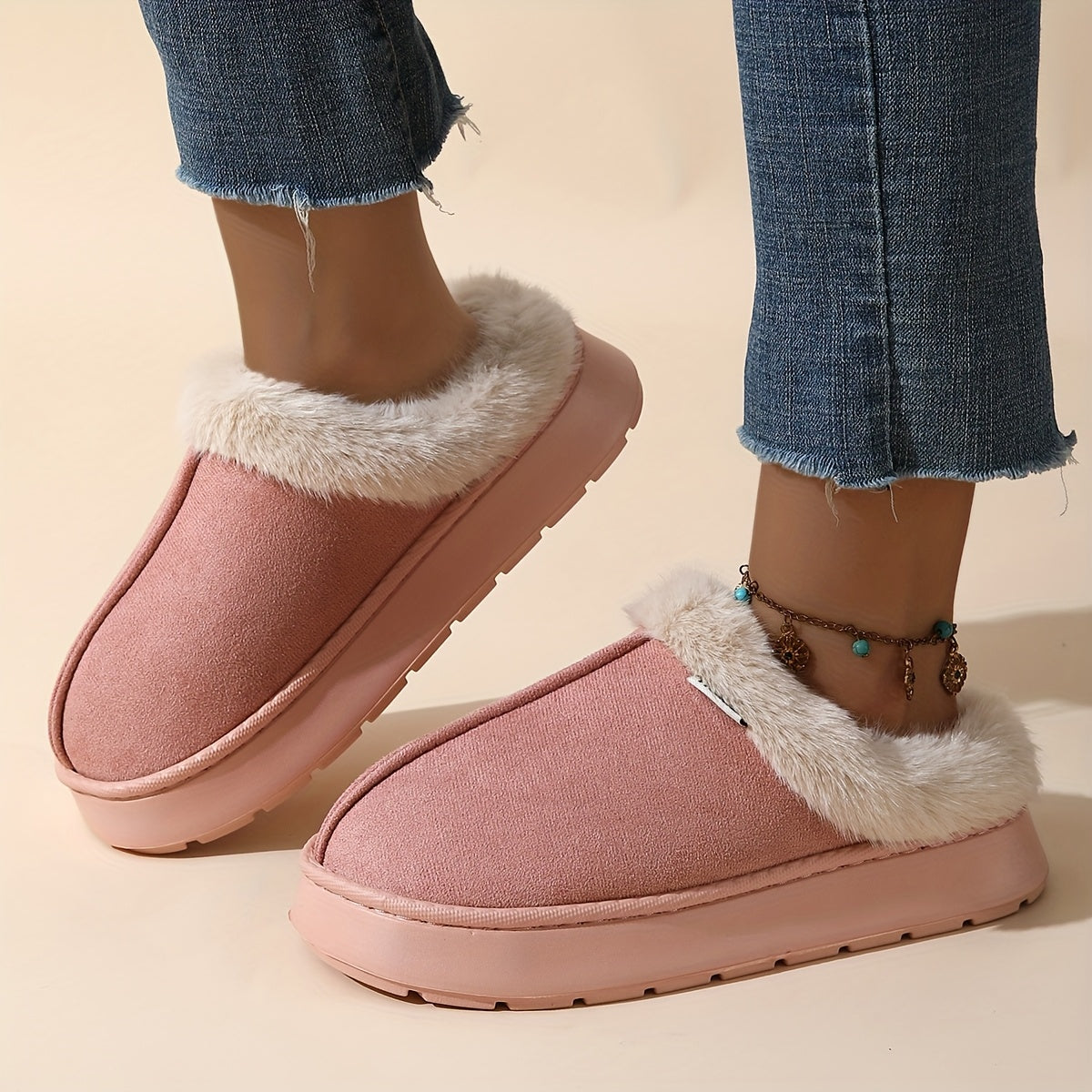 Sophie™ | Wool-Lined Platform Winter Slippers