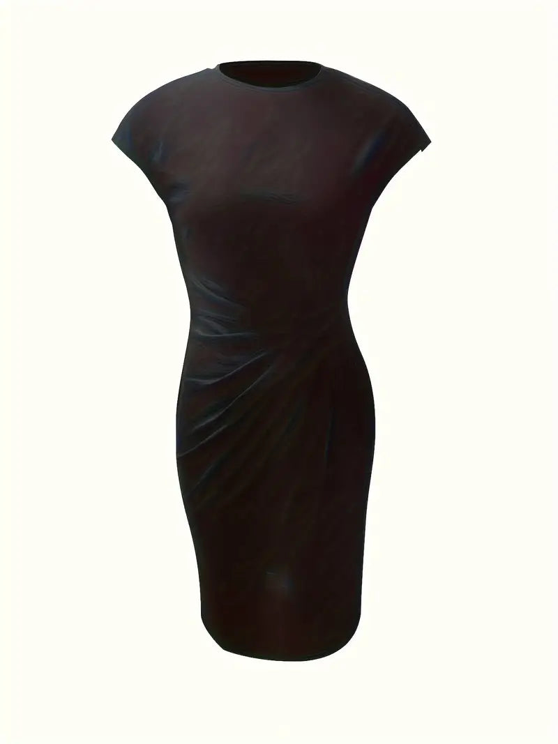 Katie | Women’s Classic Short Sleeve Bodycon Dress