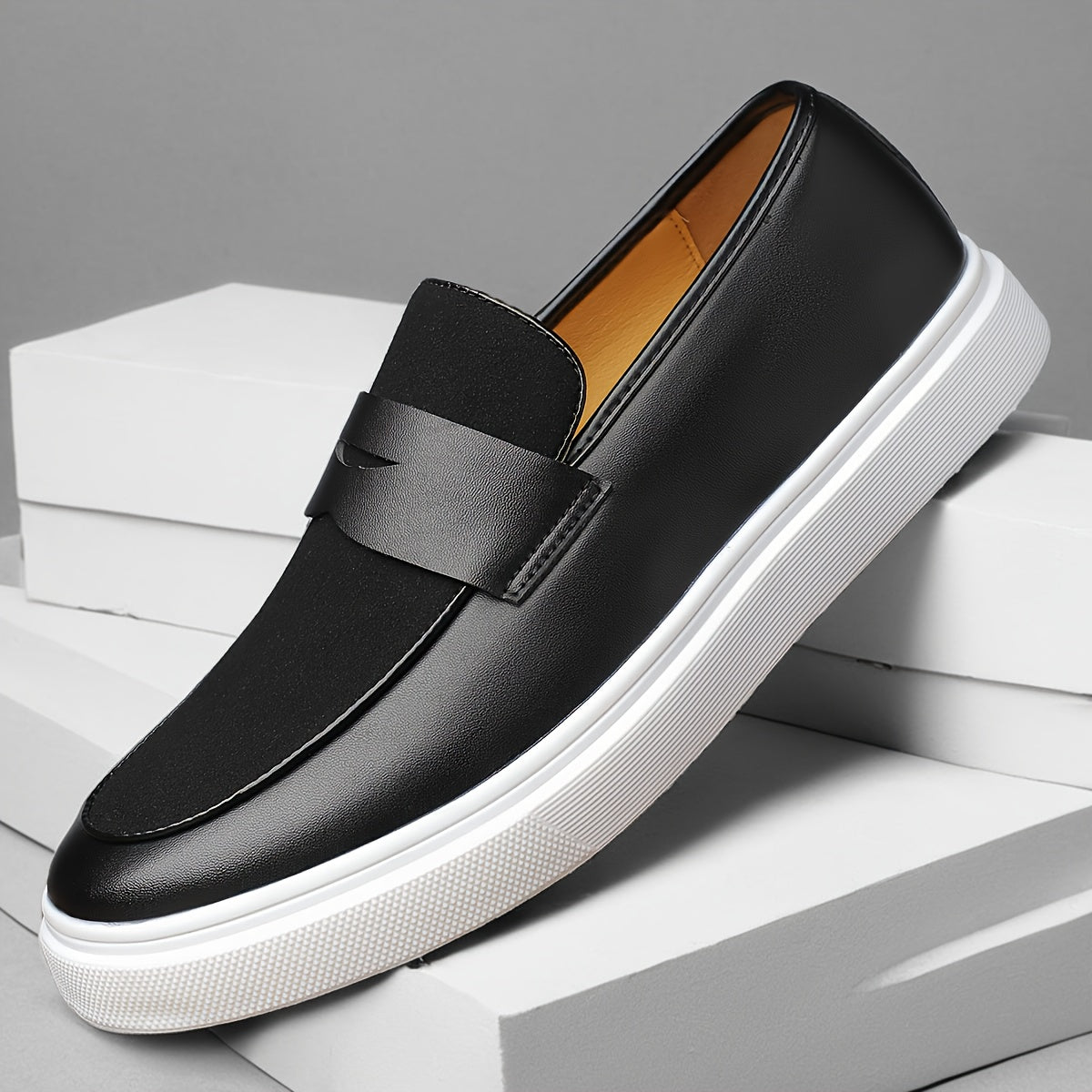 Noah | Men’s Black Leather Loafers