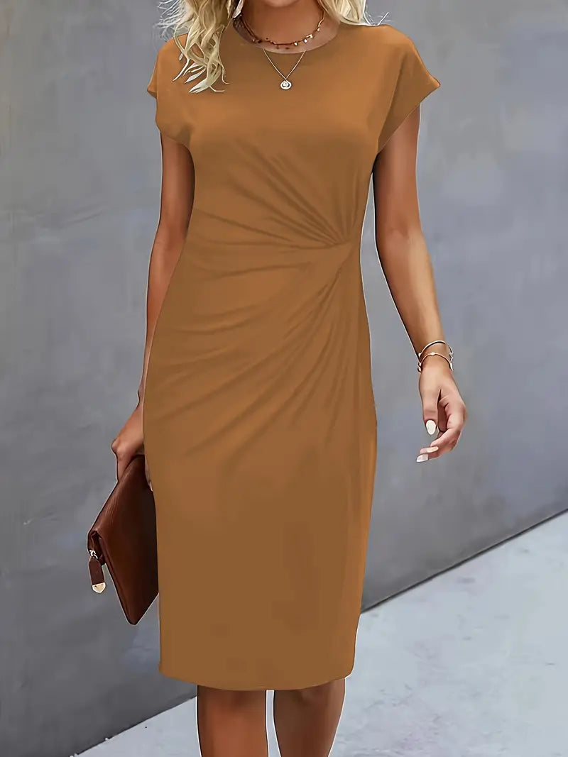 Katie | Women’s Classic Short Sleeve Bodycon Dress