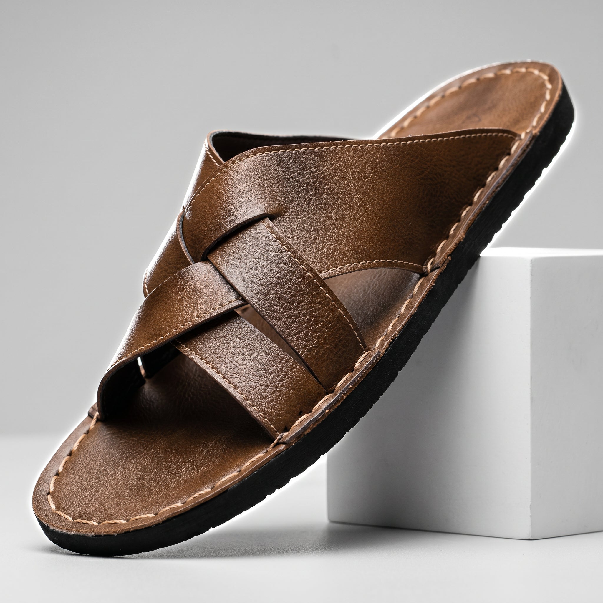 Noah™ | Leather Slide Sandals
