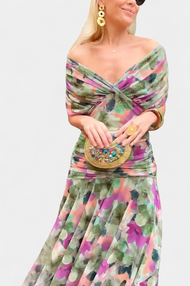Jessica | Womens Off Shoulder Elegant Evening Dress