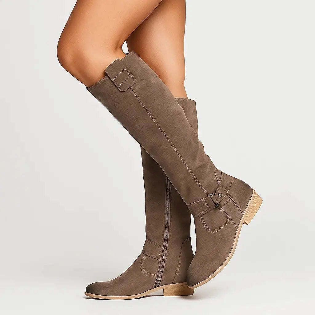 Noah | Suede Knee-High Boots
