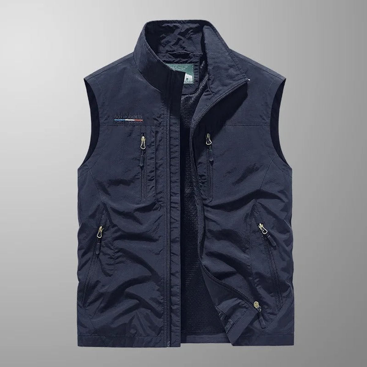 George | Mens Gilet Lightweight Breathable Multi-Pocket Outdoor Vest