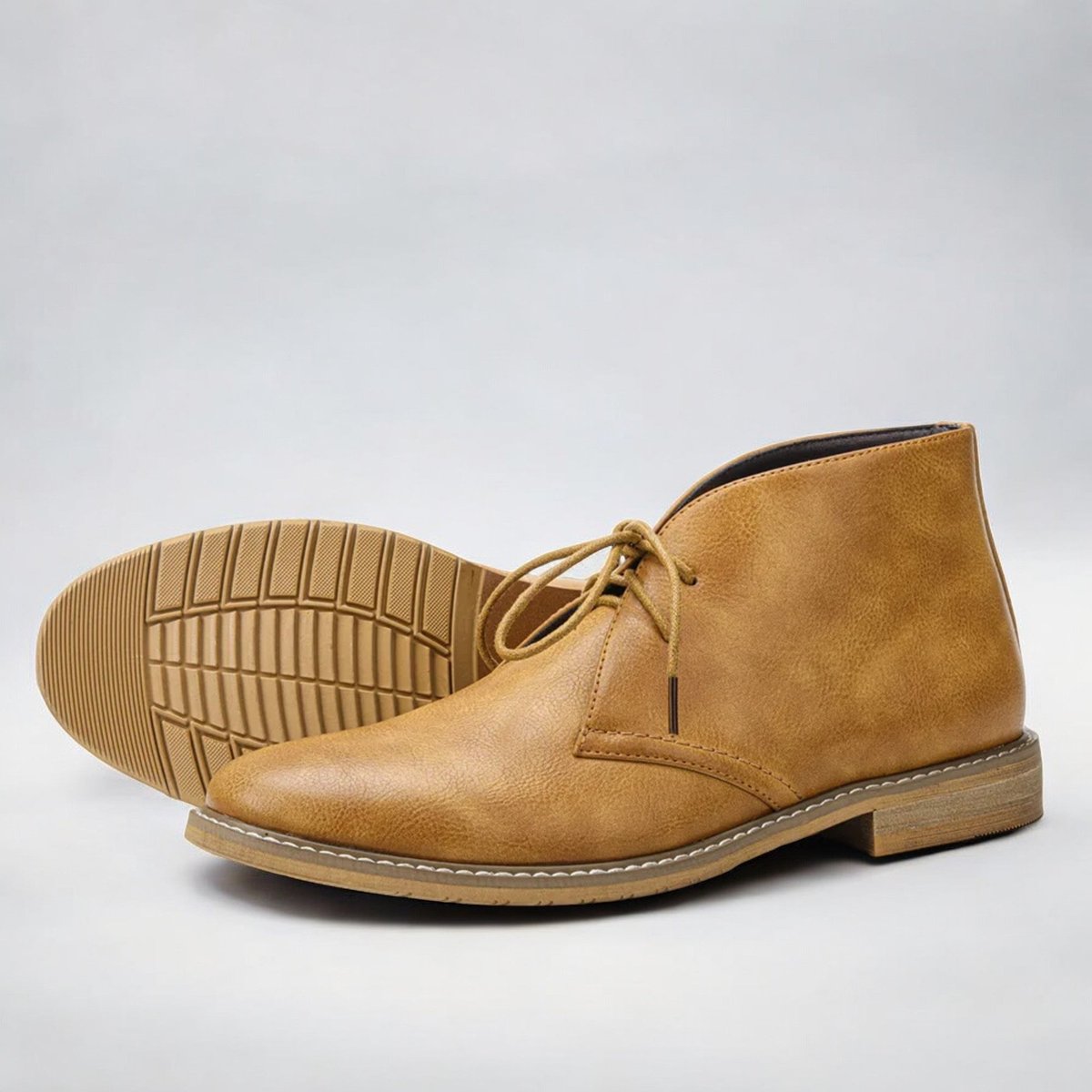 Noah | Men's Lace-Up Chukka Boots Ankle Faux Leather