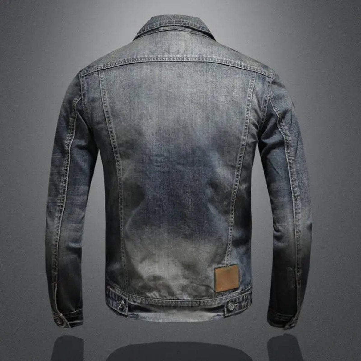 Noah | Men's Retro Vintage Washed Denim Jacket Zip-Up Outerwear