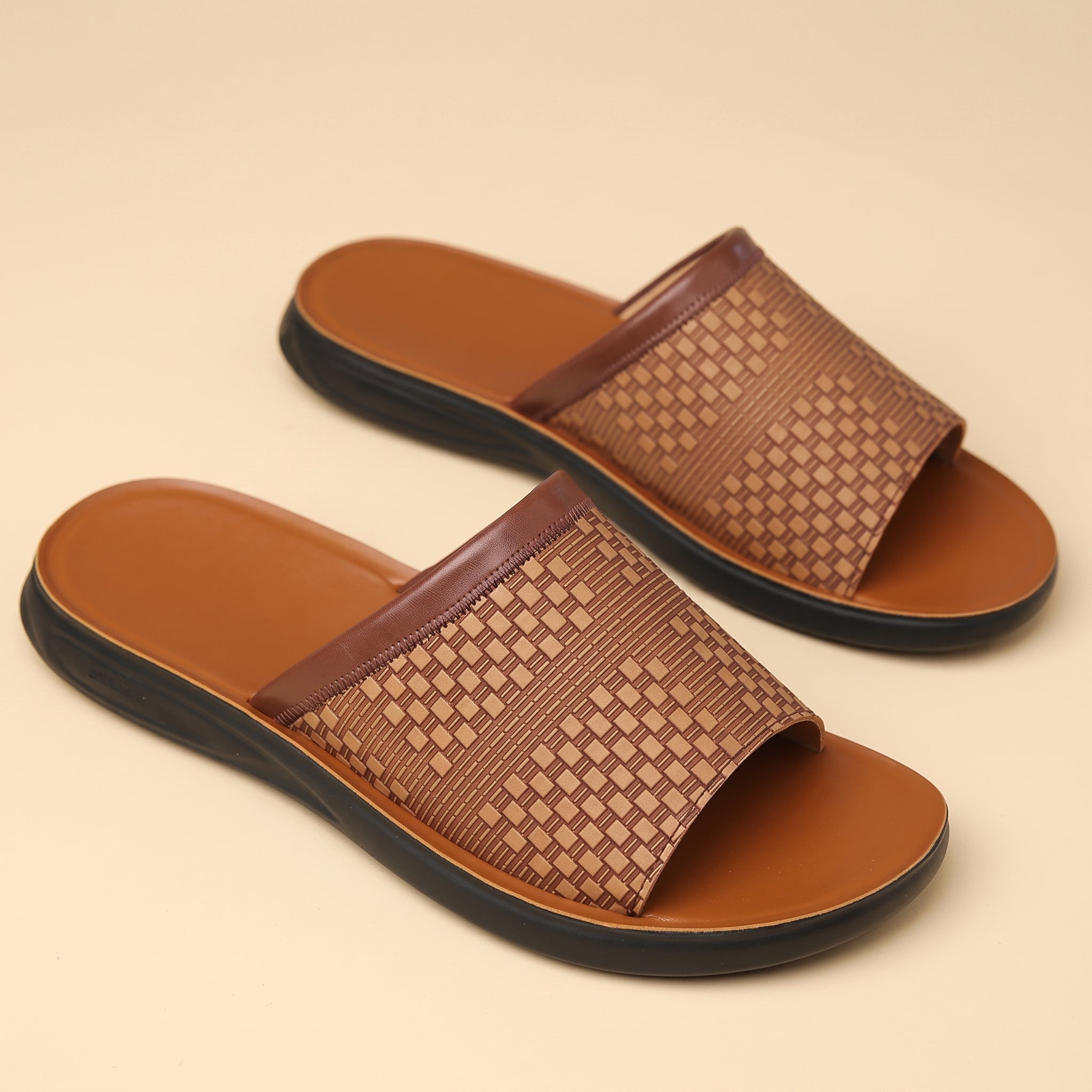 Noah™ | Leather Slide Sandals for Men