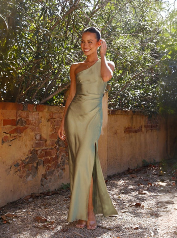 Samantha | Spring Women One Shoulder Maxi Dress