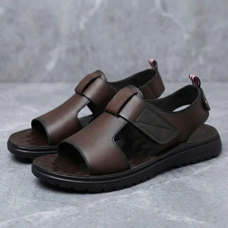 Noah™ | Leather Open Toe Fisherman Sandals