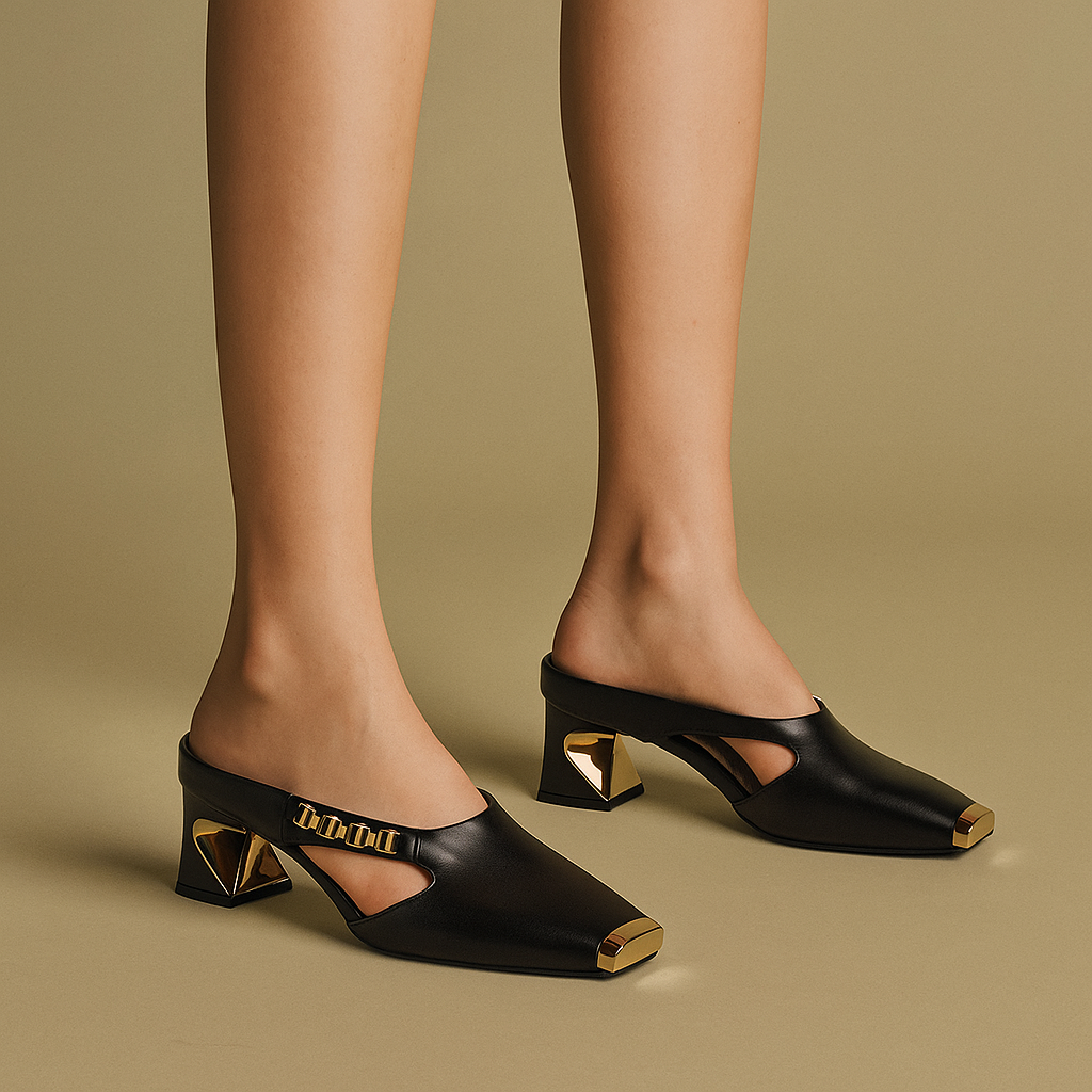Theodora | Women's Ankle Strap Block Heel Pump