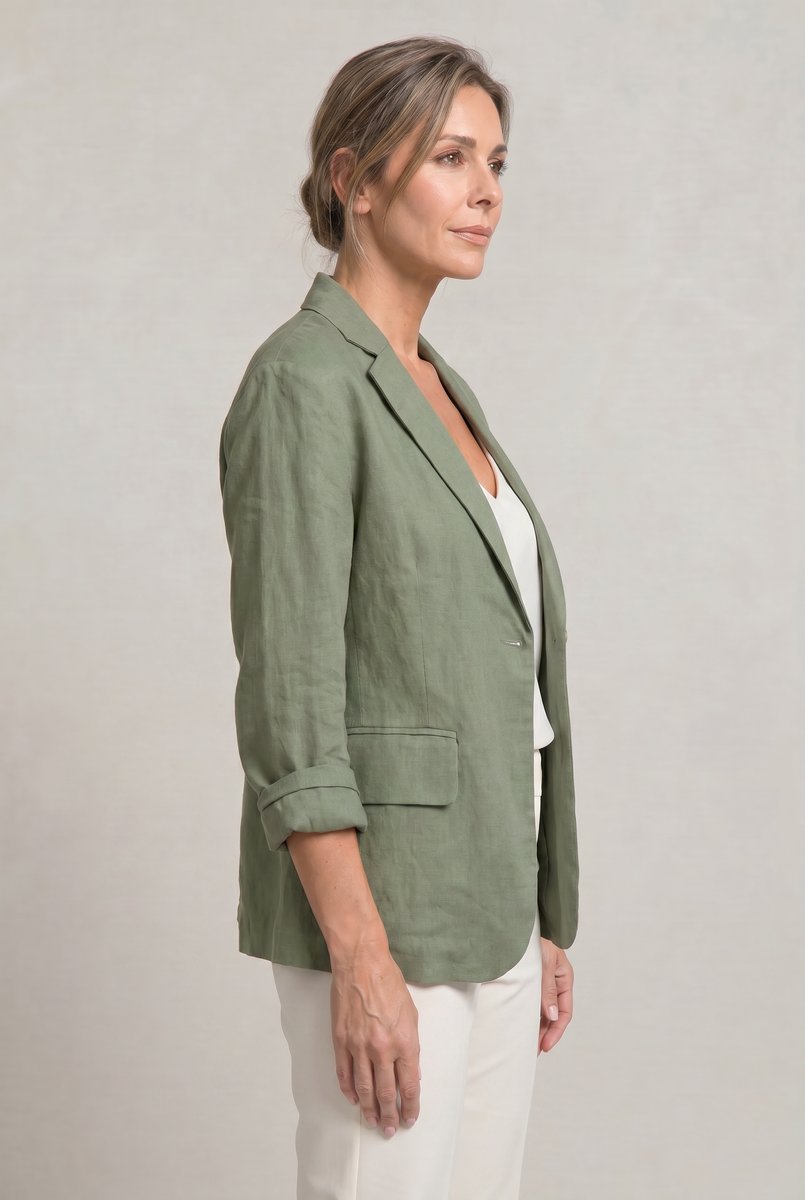 Sienna | Women's Coat Style Lightweight Single-Button Relaxed Blazer