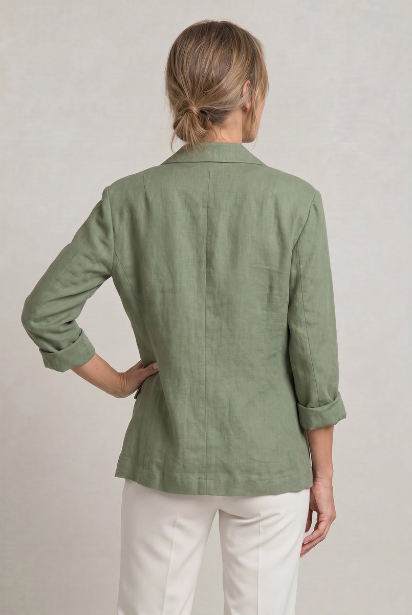 Sienna | Women's Coat Style Lightweight Single-Button Relaxed Blazer