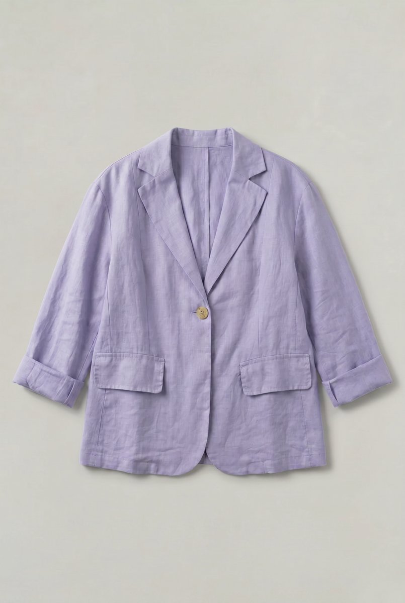 Sienna | Women's Coat Style Lightweight Single-Button Relaxed Blazer