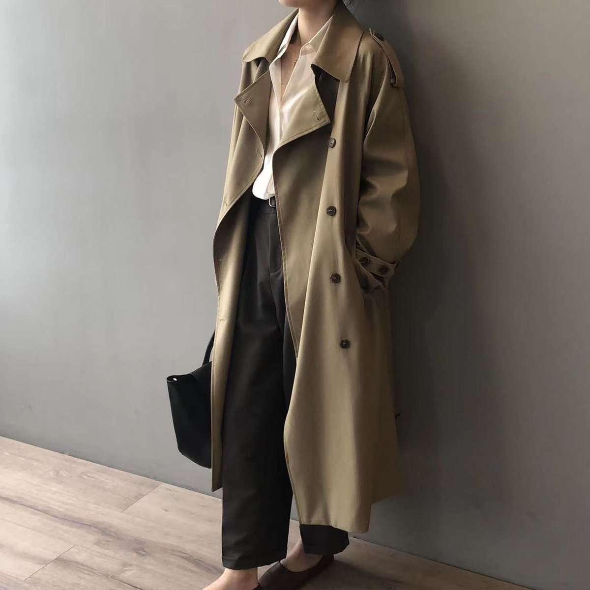 Sophie | Women's Double-Breasted Water-Repellent Long Trench Coat