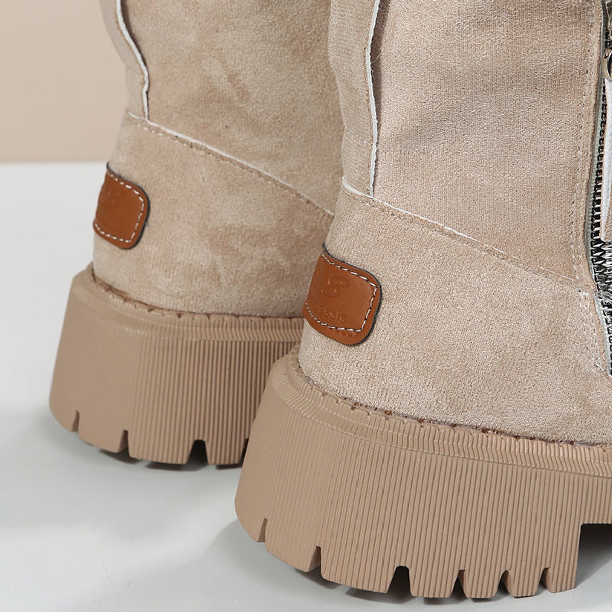 Amelia | Women's Faux Suede Fleece-Lined Slip-On Ankle Boots