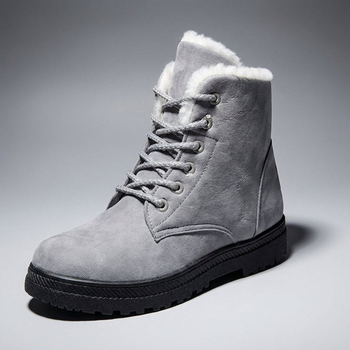 Isla | Women's Fur-Lined Lace-Up Ankle Snow Boots