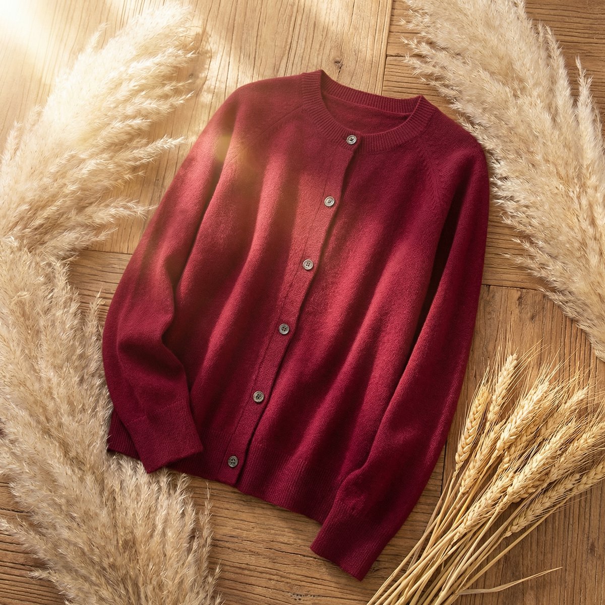 Florence | Women's Merino Wool Long Sleeve Cardigan Jumper Classic Fit