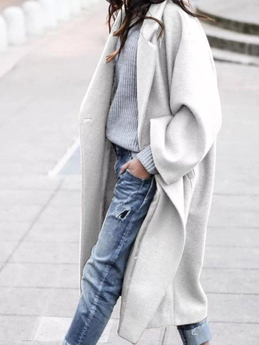 Olivia | Women's Oversized Long Wool-Blend Coat Puffer Jacket Women Style