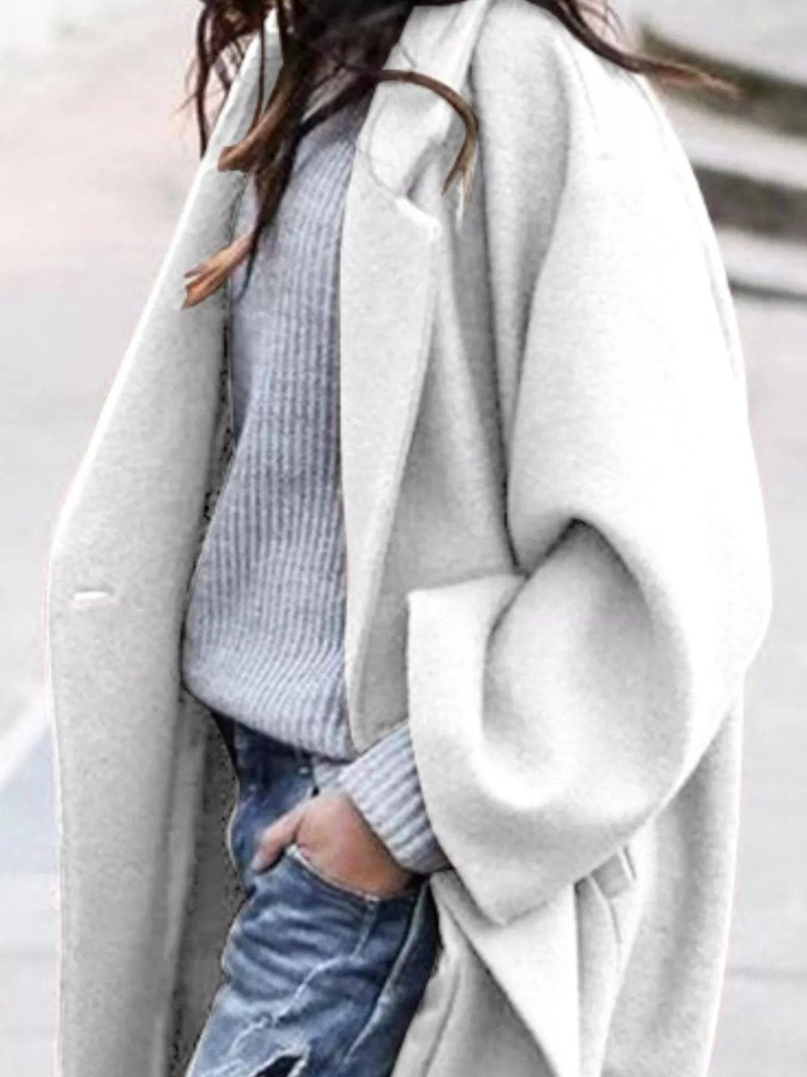 Olivia | Women's Oversized Long Wool-Blend Coat Puffer Jacket Women Style