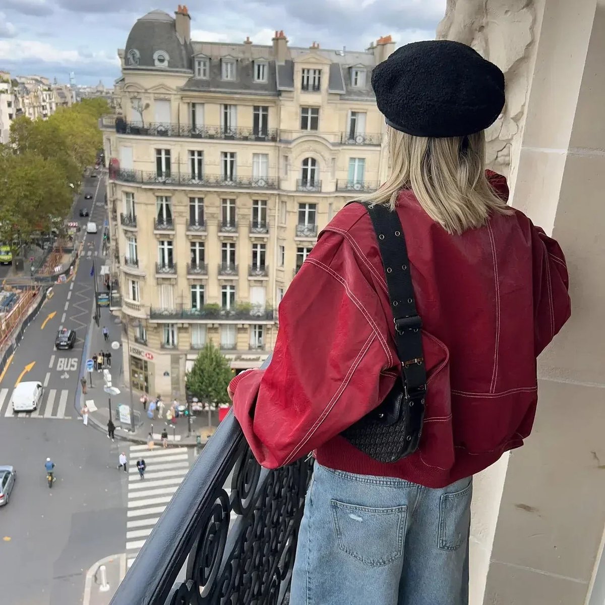 Emily | Women's Oversized Quilted Jacket Contrast Stitch Bomber