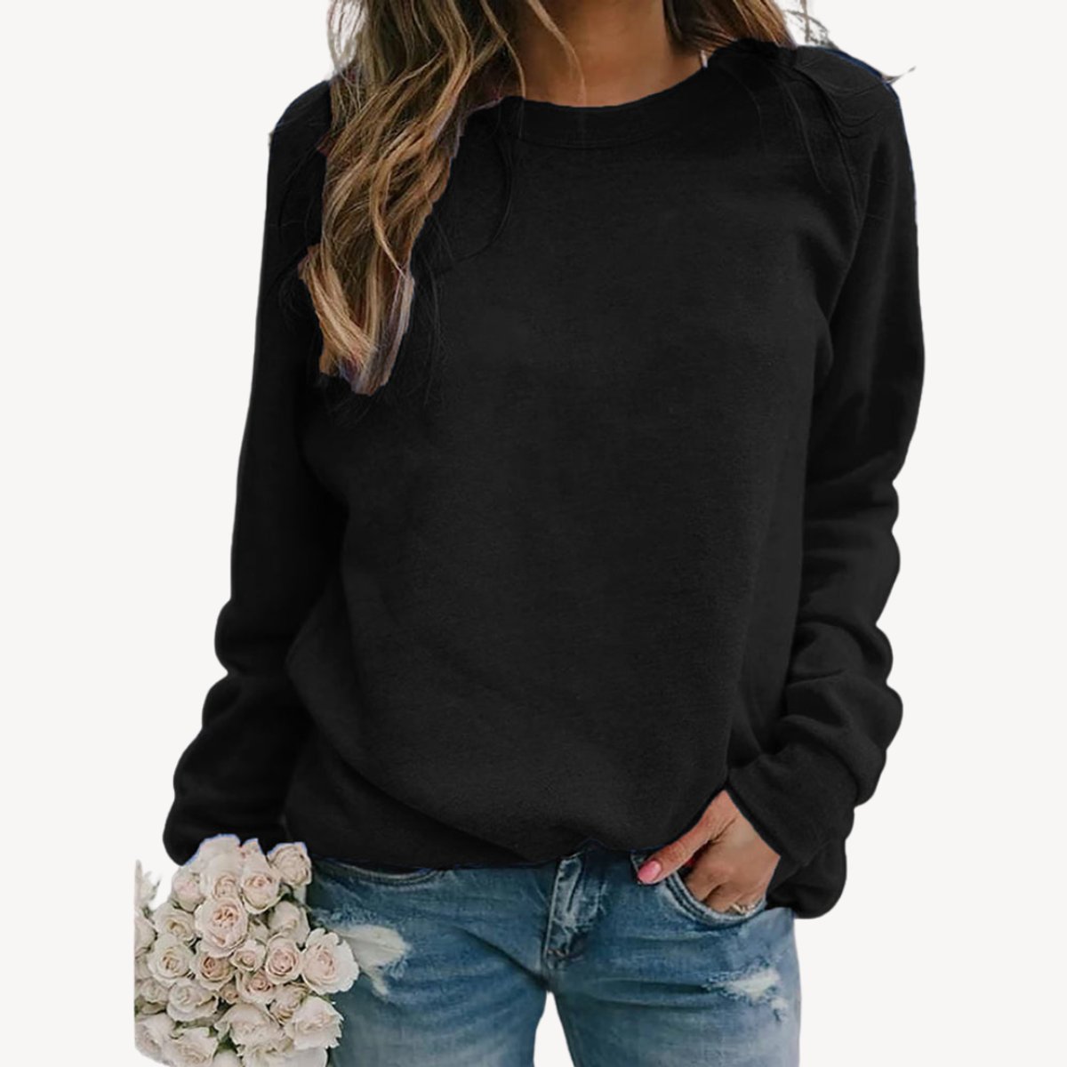 Emily | Women's Relaxed-Fit Crewneck Casual Jumper