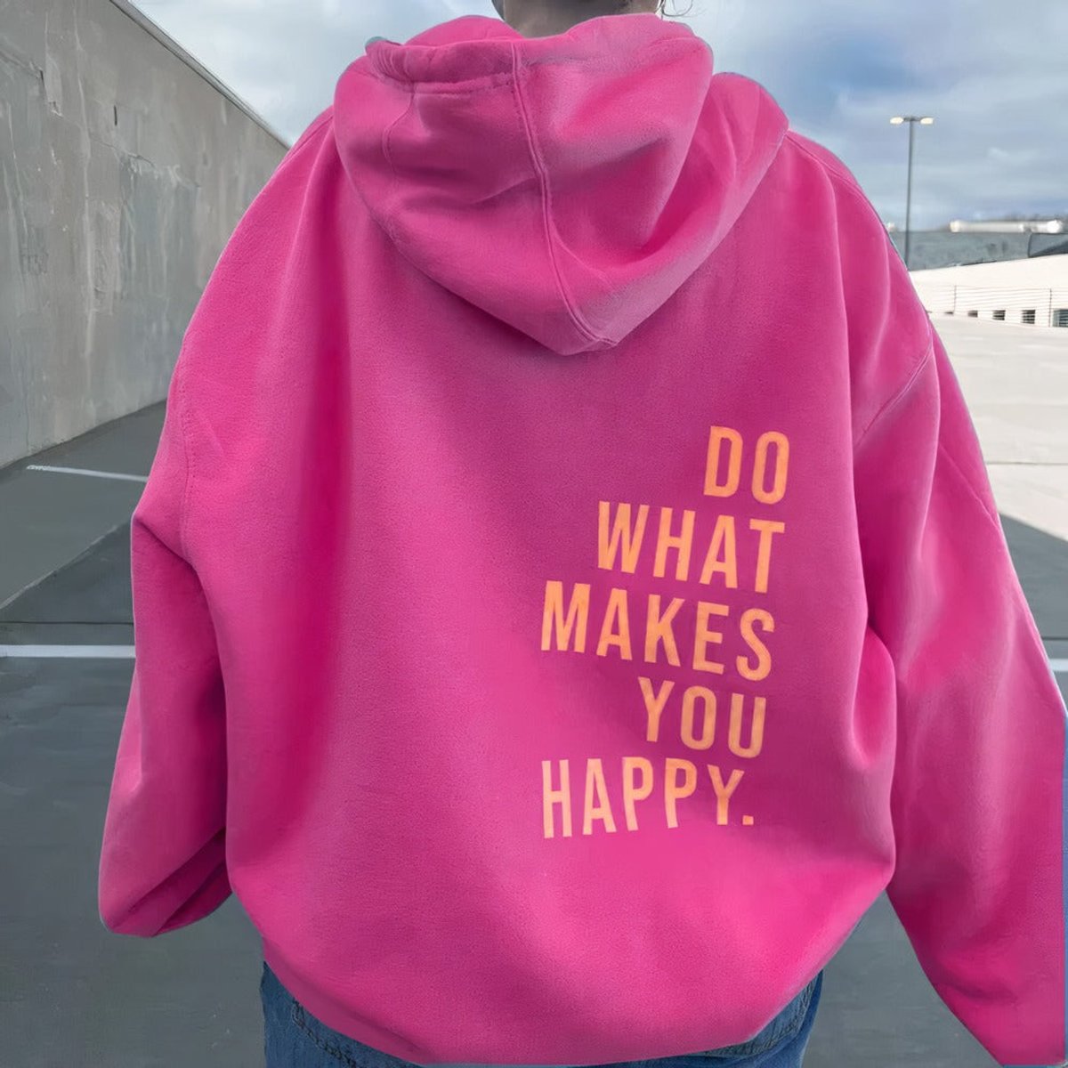 Mia | Women's Relaxed-Fit Hooded Pullover Womens Jumper Drawstring Hood