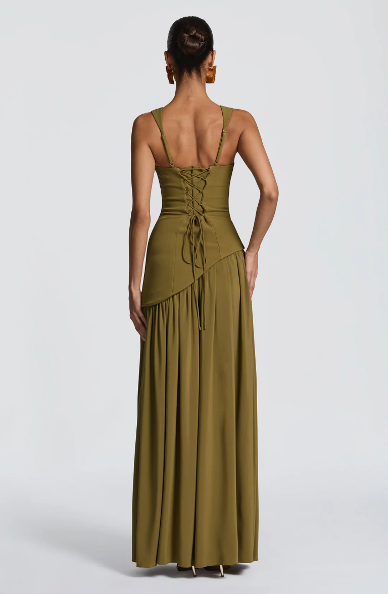 Women's Satin Finish Maxi Dress with Adjustable Straps