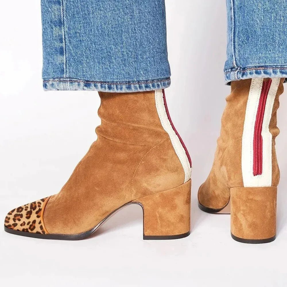 Sienna | Women's Square-Toe Block Heel Ankle Boots