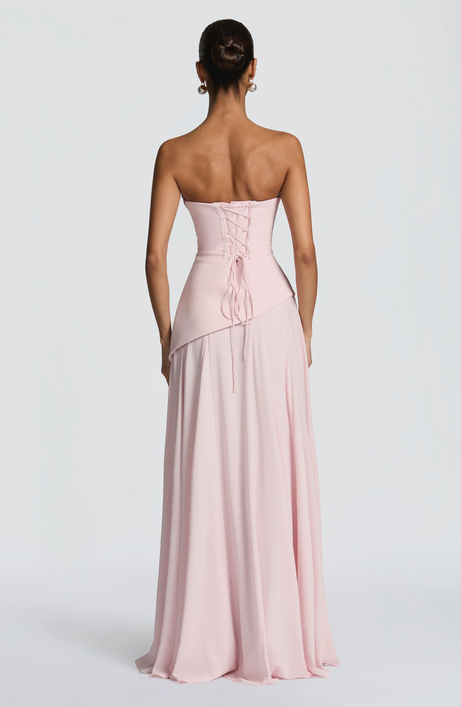 Women's Strapless Maxi Dress with Smooth Finish