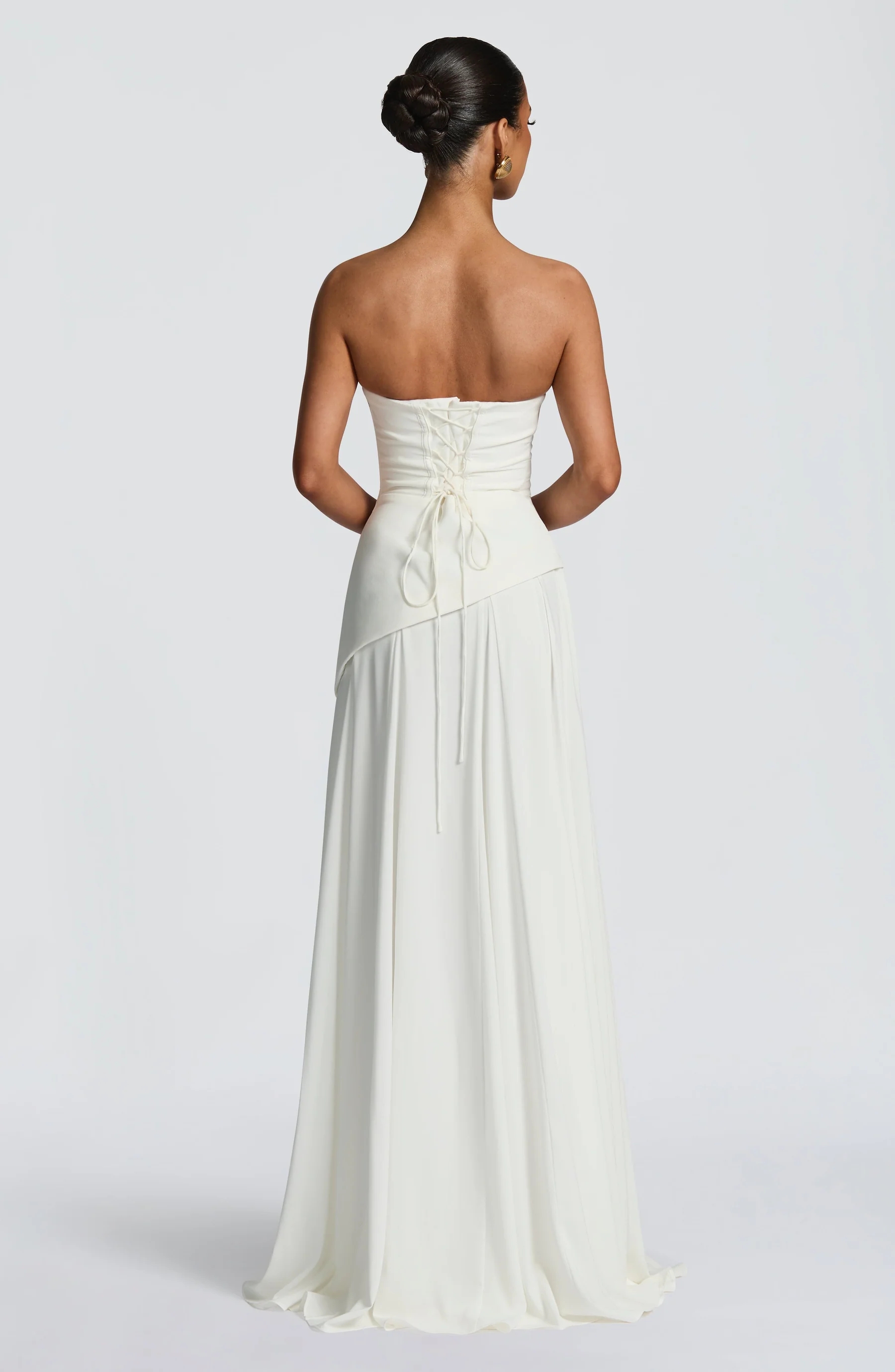 Women's Strapless Maxi Dress with Smooth Finish