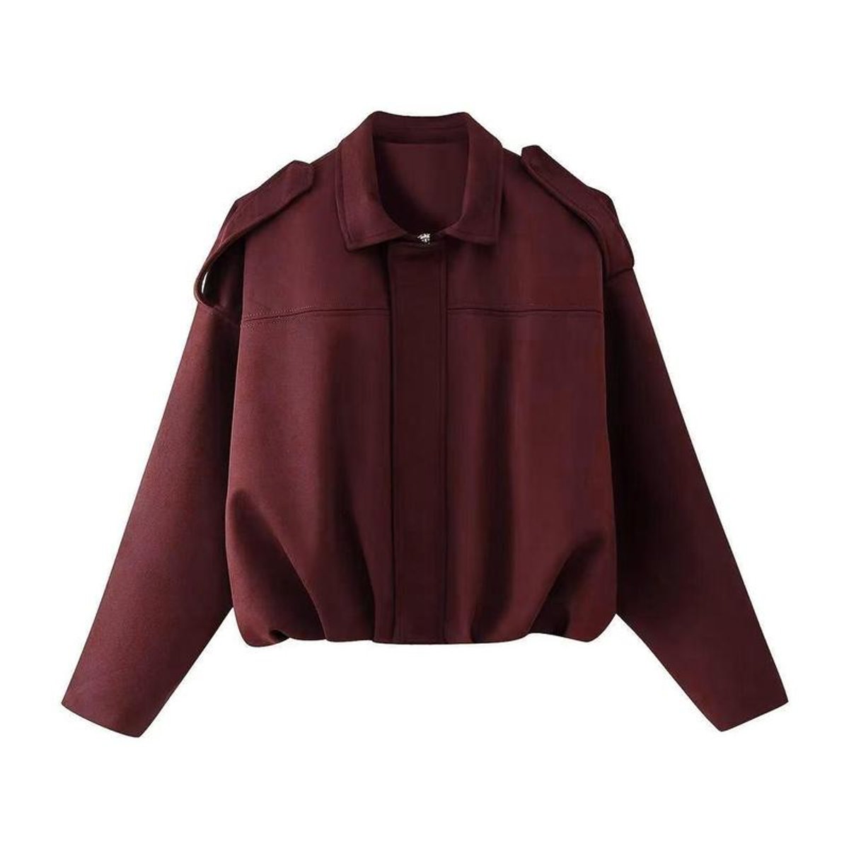 Emily | Women's Vintage-Inspired Faux Suede Oversized Bomber Jacket