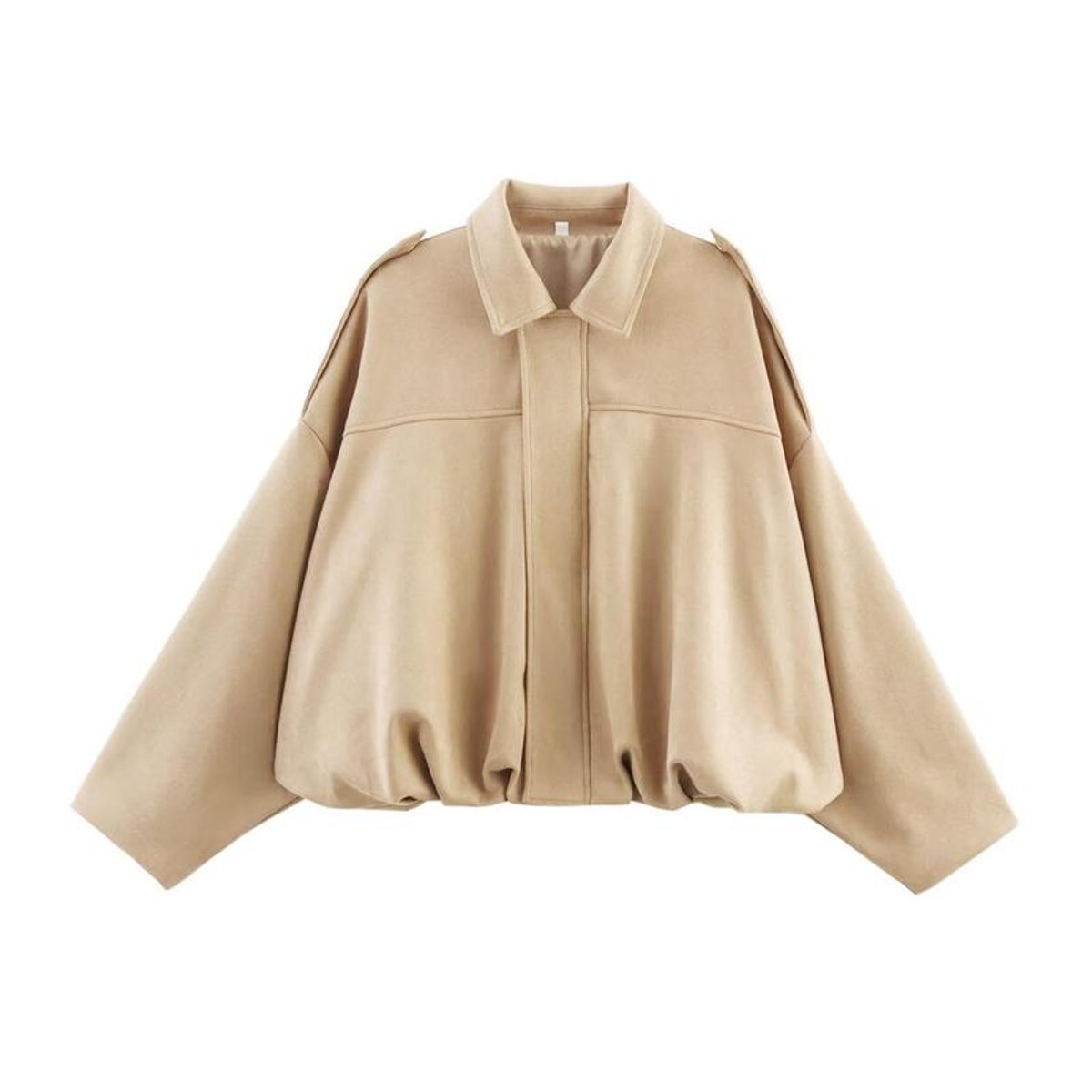 Emily | Women's Vintage-Inspired Faux Suede Oversized Bomber Jacket