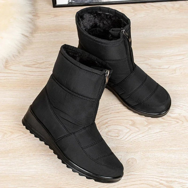 Ava | Women's Waterproof Boots Quilted Winter Ankle Snow