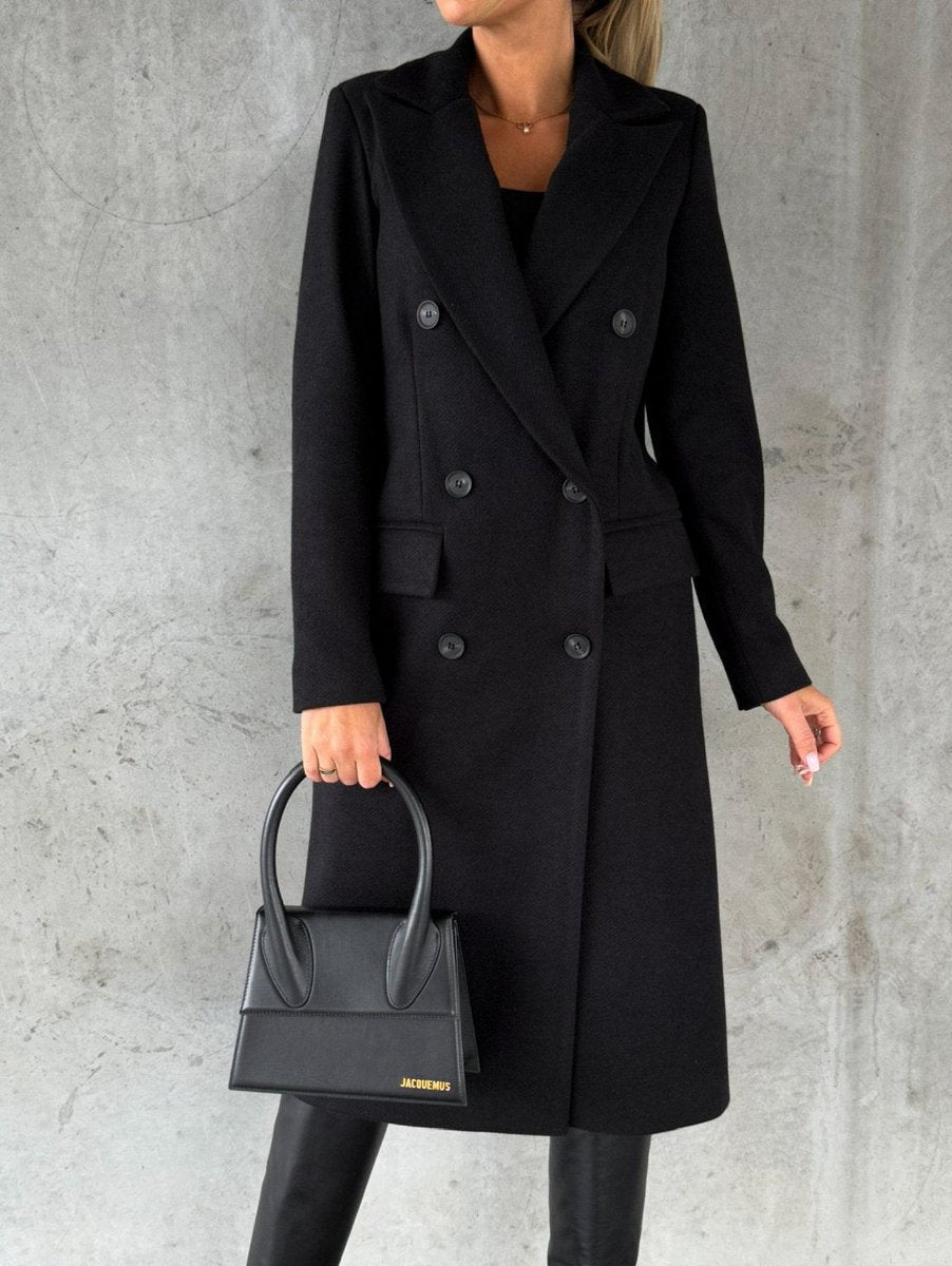 Phoebe | Women's Winter Coat Long Double-Breasted Maxi Overcoat