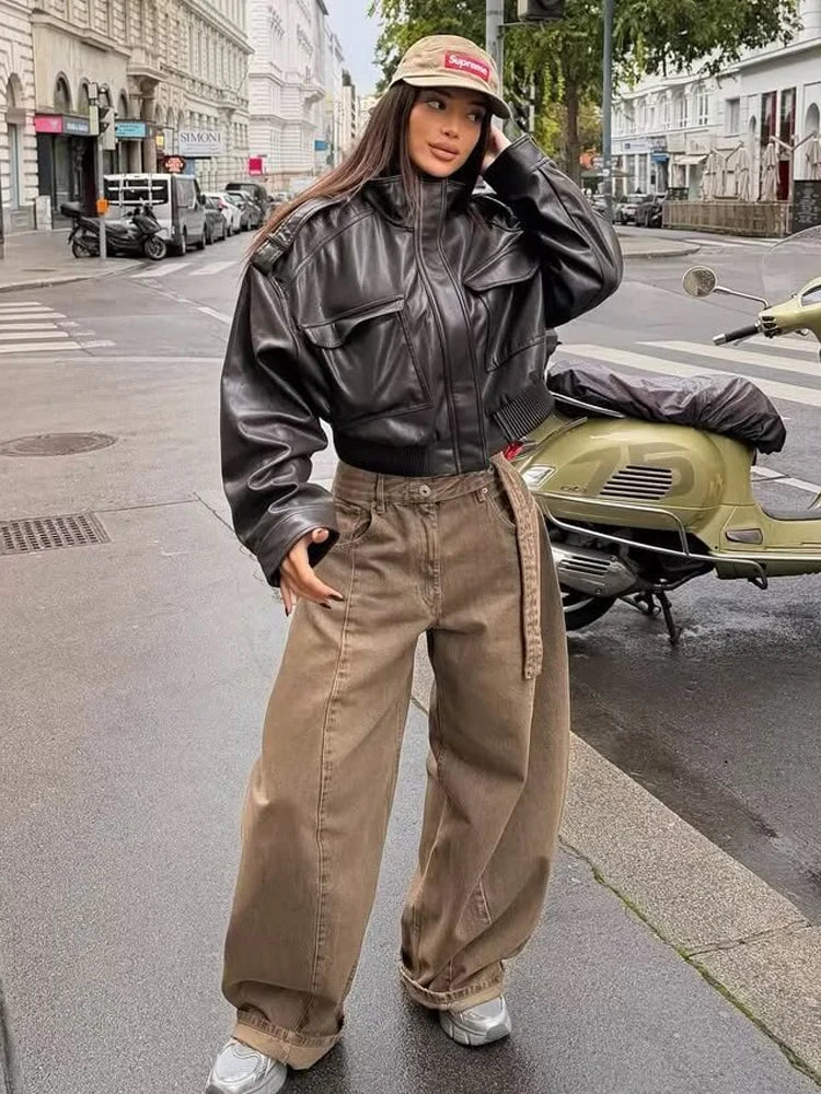 Laura | Women's Zip Up Biker Style Jacket