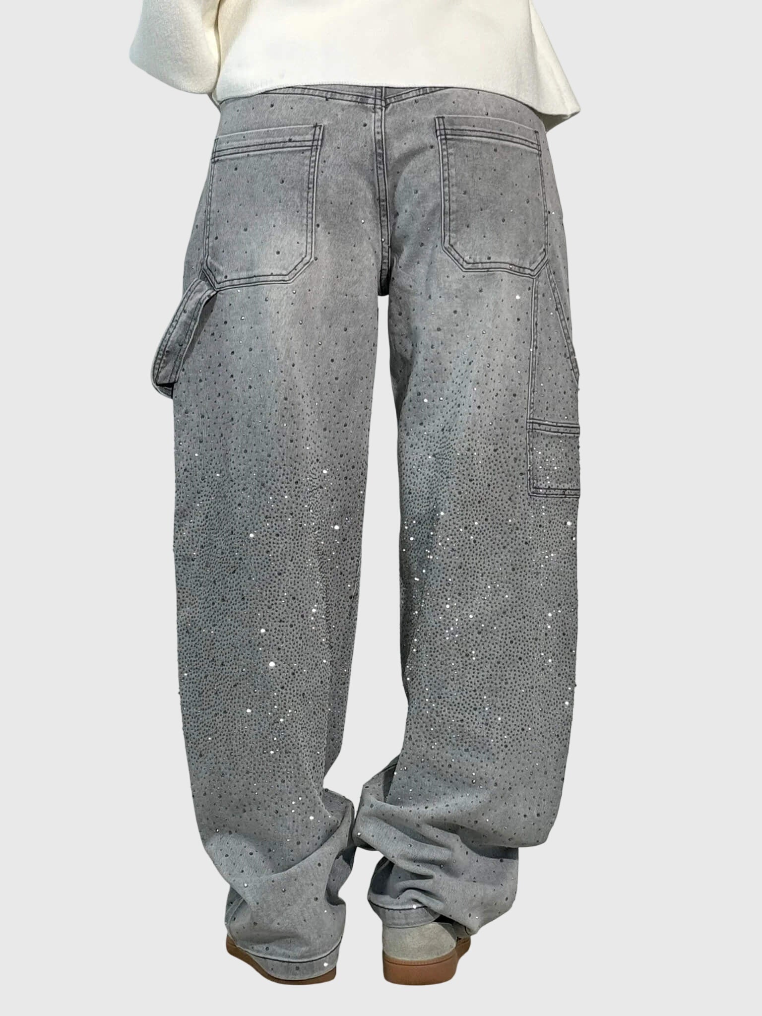 Clara | Women’s Sparkle Diamond Denim Pants