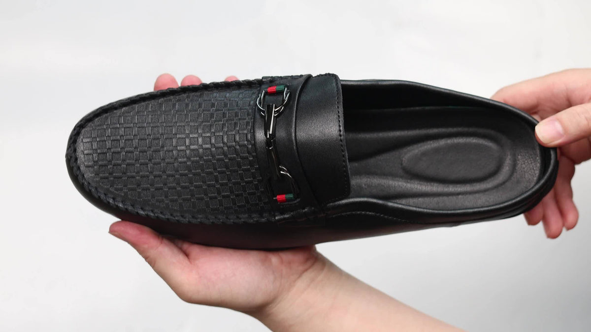 George™ | Breathable Open-Back Moc Toe Mules
