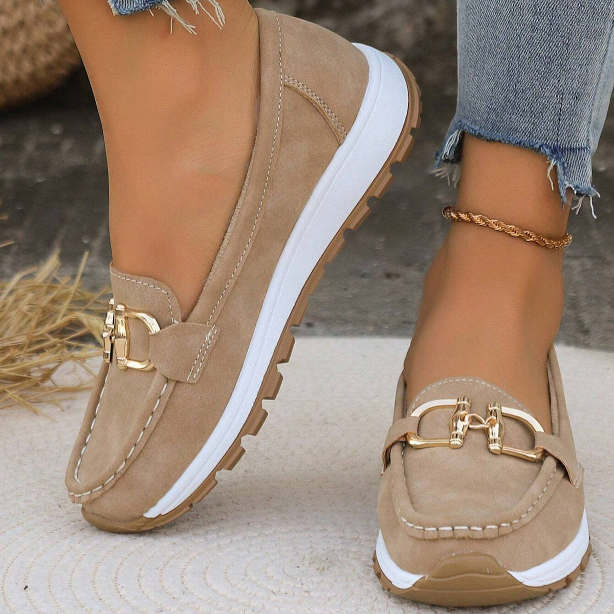 Blanca | Platform Loafers with Metallic Hardware for Women
