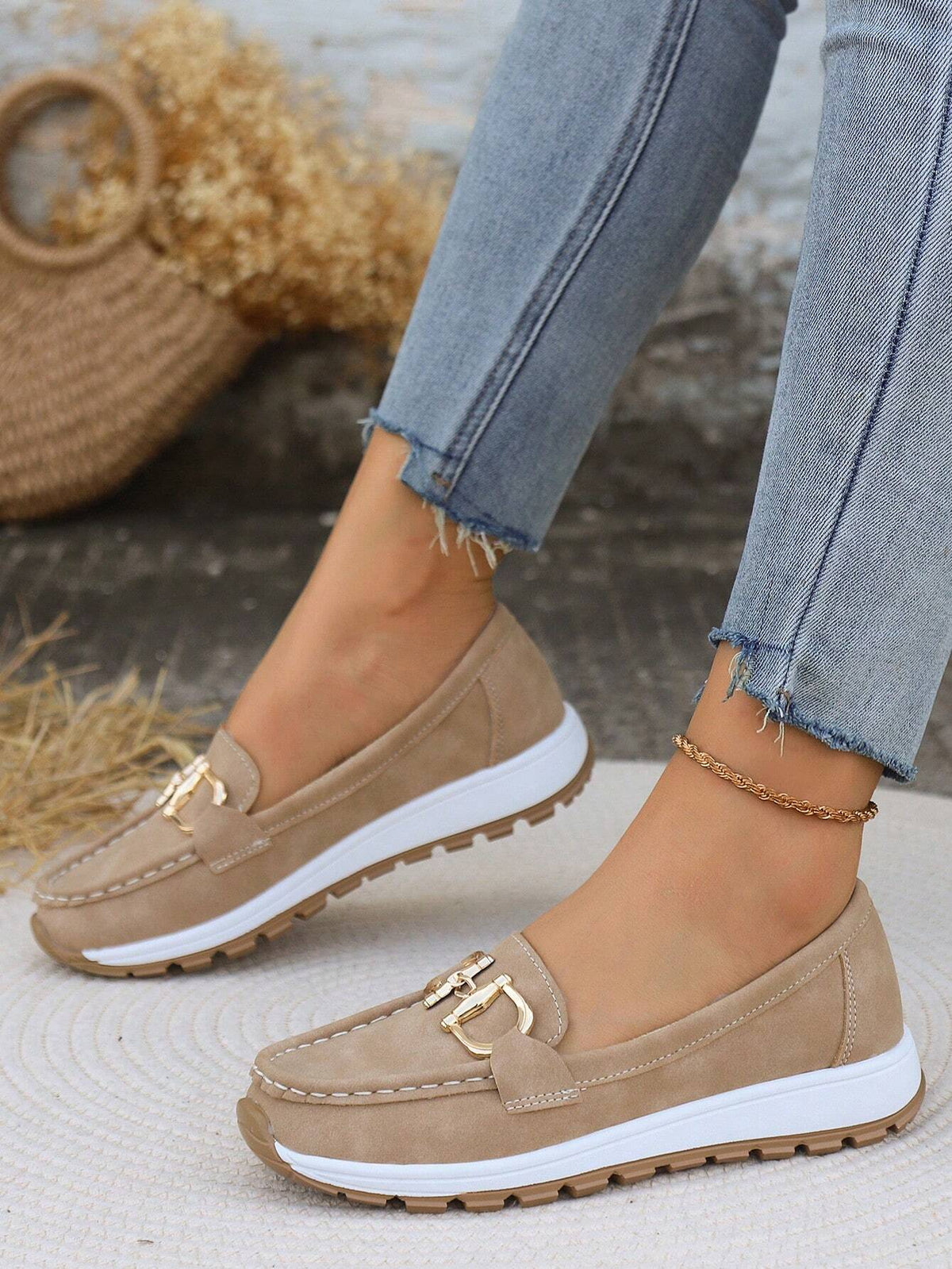Blanca | Platform Loafers with Metallic Hardware for Women