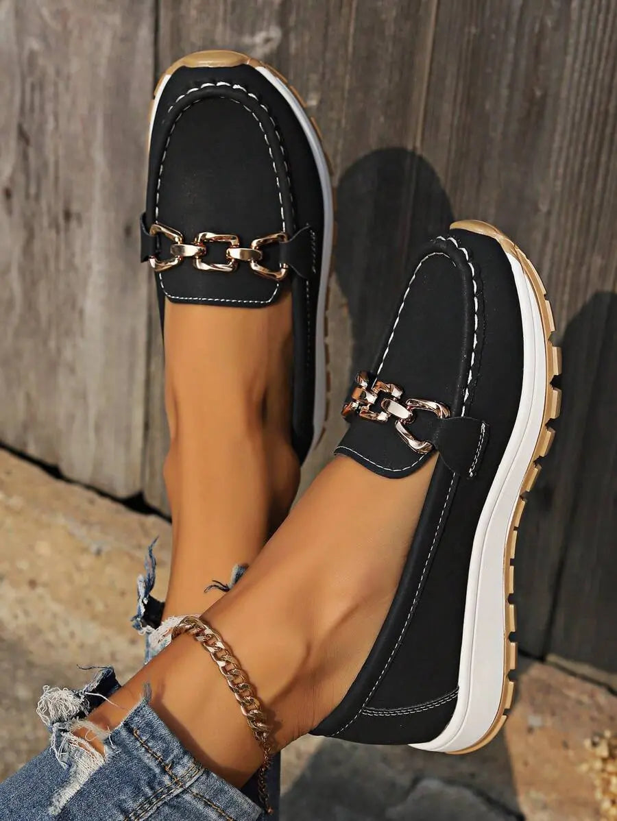 Zinnia | Chain Link Loafers for Women